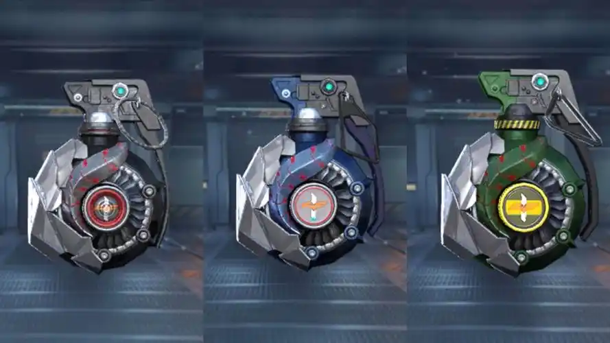 轮换返场的英雄级投掷三件套为幻兽手雷,幻兽闪光弹,幻兽烟雾弹.