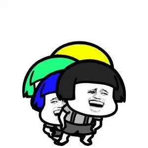 一排彩色版蘑菇头摇晃动图 gif - 表情包在线制作 - 表情包原图