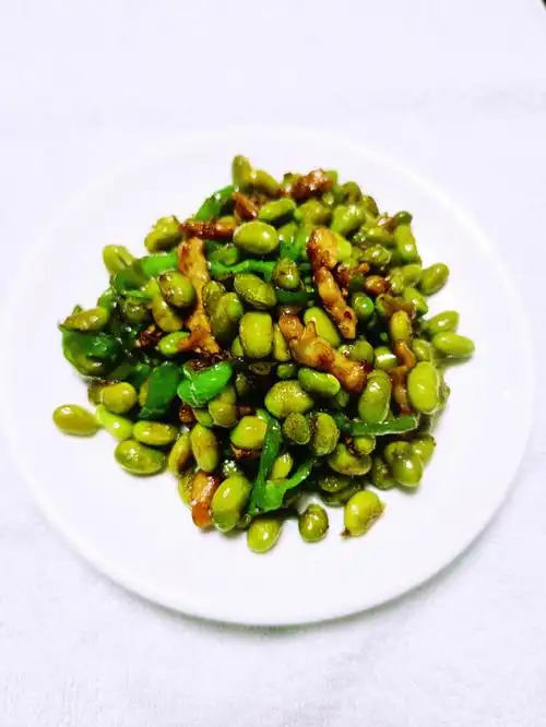 毛豆米炒肉丝,简单方便味道好