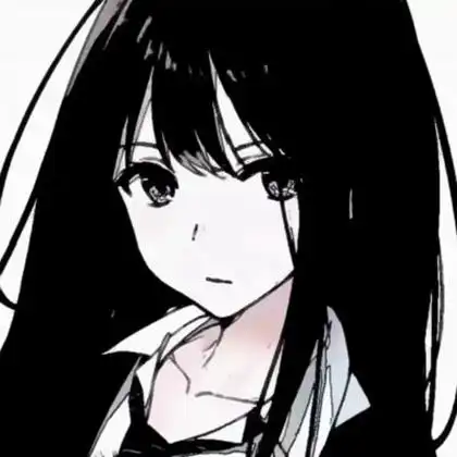 黑白漫画截图头像女