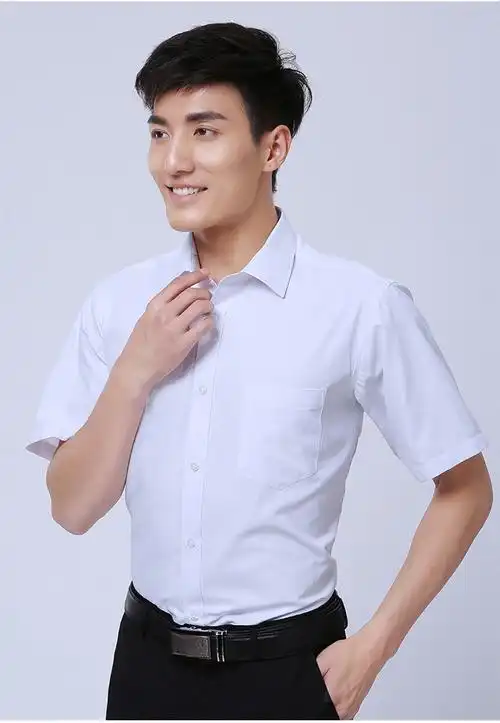 短袖衬衫中青年职业装夏定制男女衬衣工作服销售酒店保险工装4s印绣