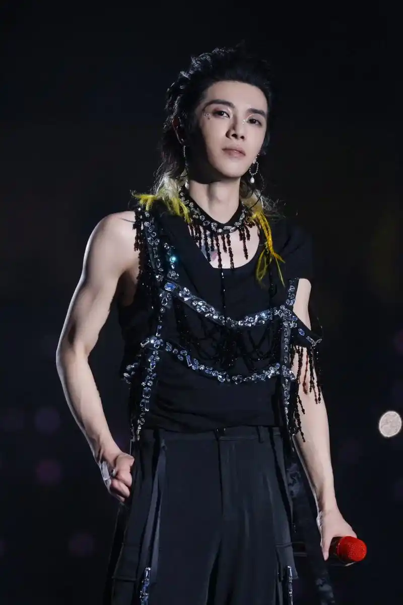 华晨宇# 睡前更新一组华晨宇帅照[爱你] 华晨宇每次演唱会的造型都不