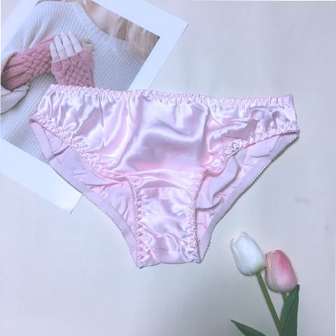 【好货热卖】女士桑蚕丝真丝内裤女双面春夏三角低腰舒适透气纯色丁字