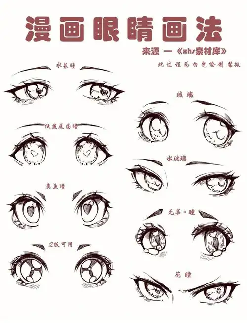 漫画眼睛绘画教程合集
