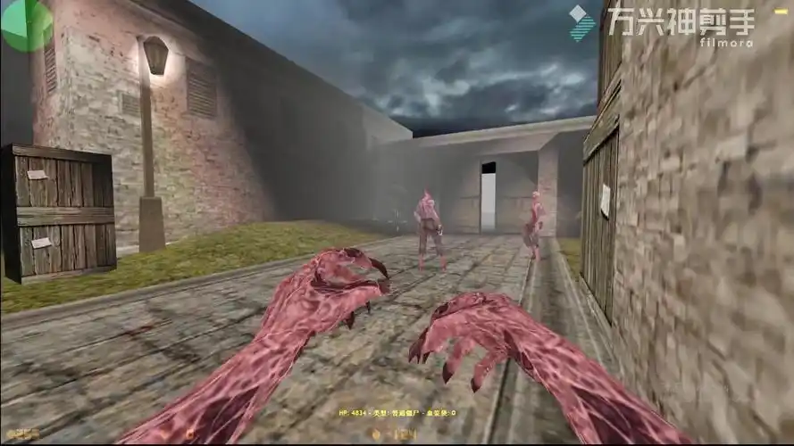 cs1.6僵尸服务器死亡村落地图演示:地图有点大 人有点晕