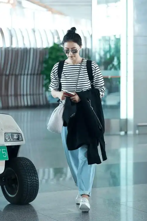 原创高圆圆的魅力还是不小日常穿得简单也有女神范气质真挺好