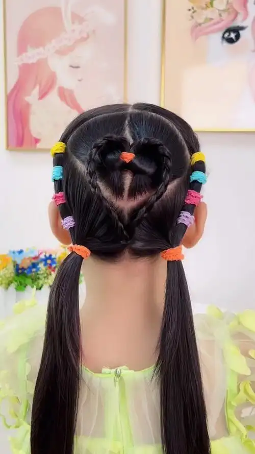 今日发型  #编发  #儿童编发  #简单好看发型  #发型