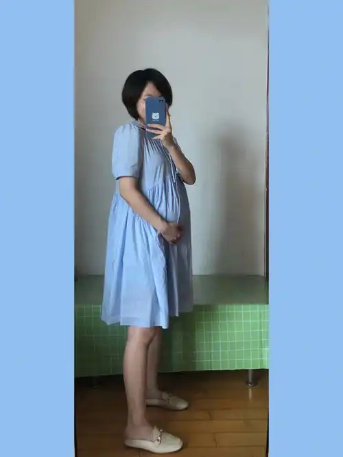 身高155孕23w穿搭