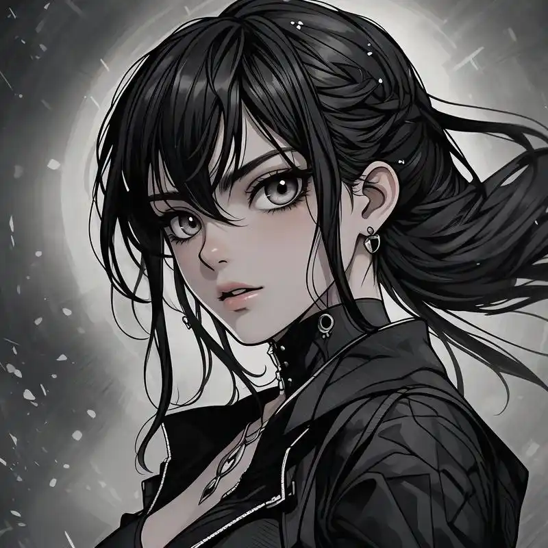 动漫头像女09黑暗系冷酷感拉满94