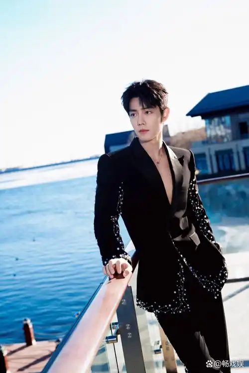 肖战站在海边,深邃的目光望向远方,海风吹起他的发丝,显得格外迷人