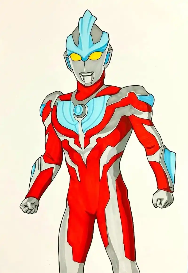 银河奥特曼简笔画.#创作灵感 有人喜欢银河奥特曼吗?银河奥特 - 抖音