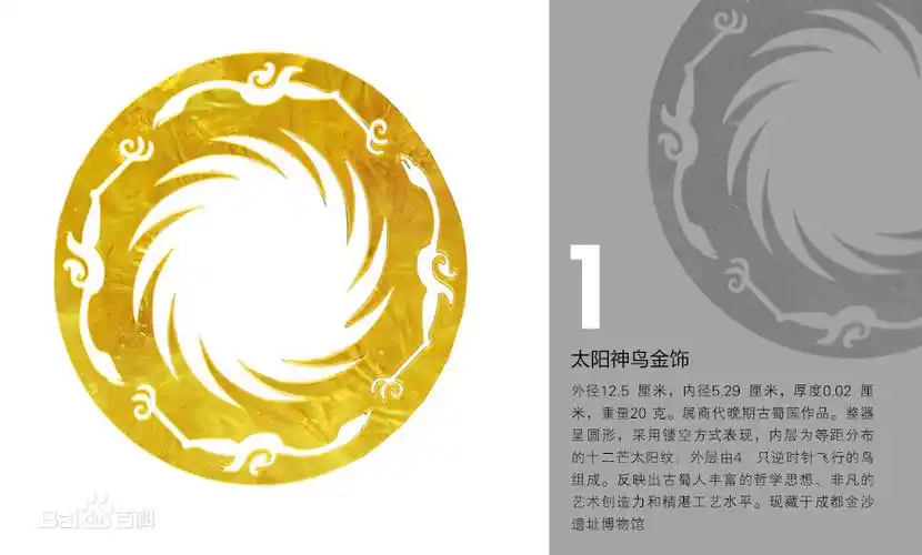 金银器:太阳神鸟金饰(金沙遗址博物馆)