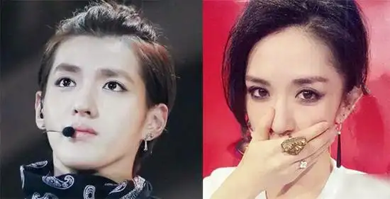 吴亦凡撞脸谢娜? 天啦撸!俩人太像了(组图)