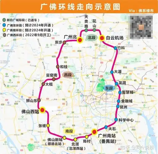 明年广佛环线开通佛山沿线站点利好排序