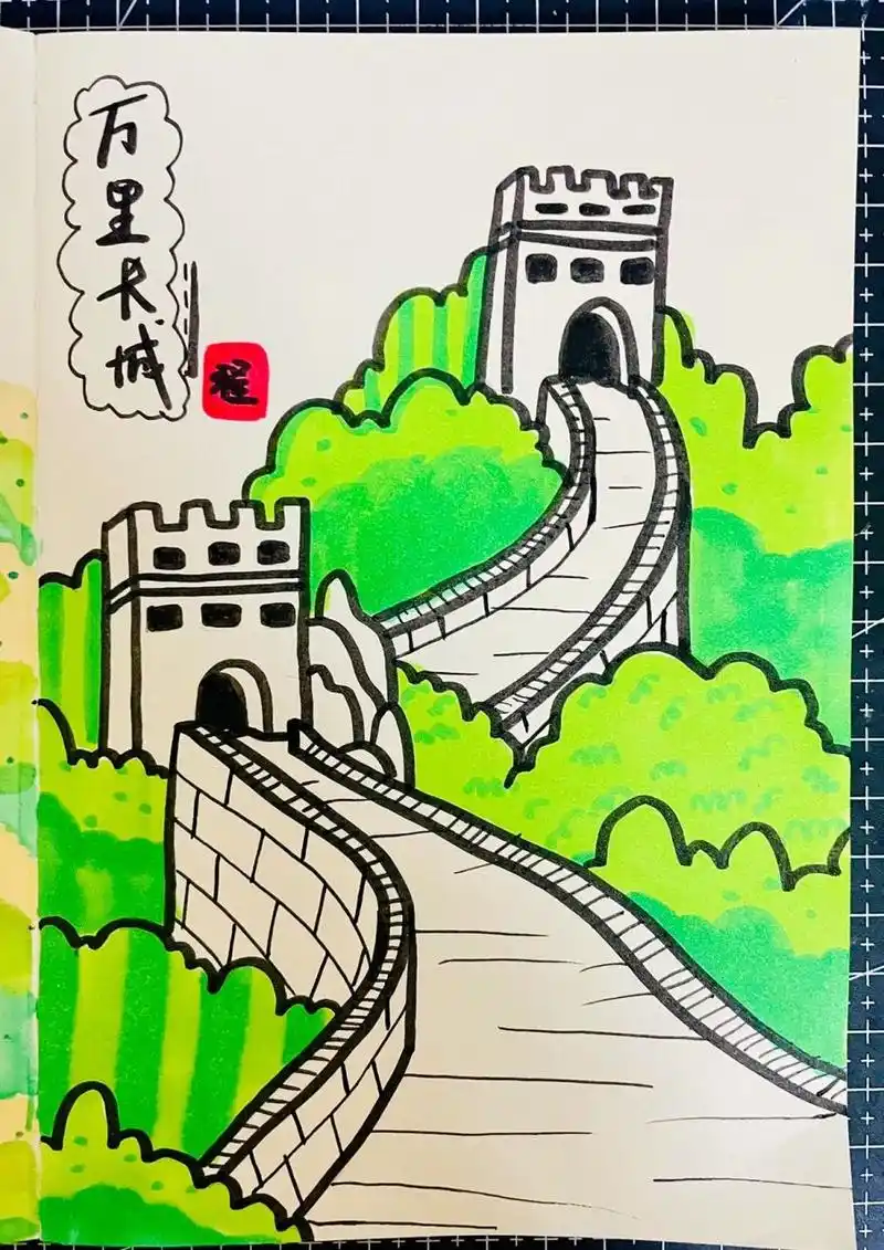 (内有步骤图) 不同草丛上色方式都非常好看,快画起来 适合6到12岁宝贝