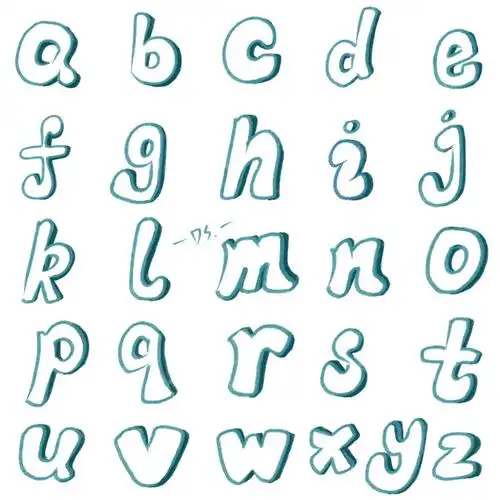 字母简笔画小写