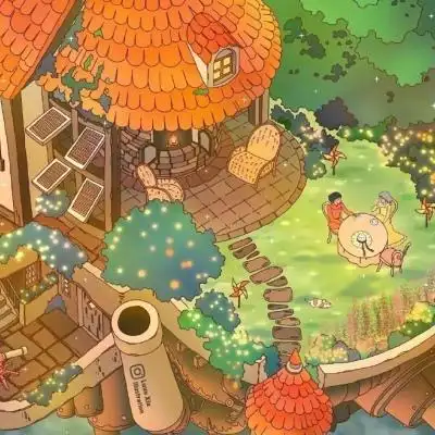 宫崎骏治愈的场景插画背景图_动漫图片_我要个性网