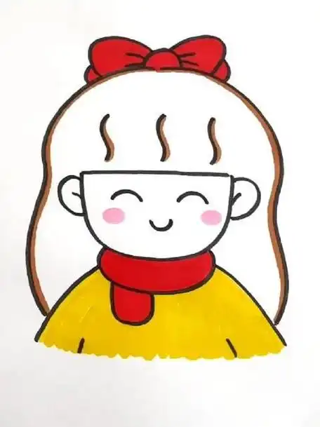 教你这样画小女孩简单又有趣__财经头条