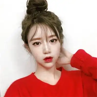 网图女生头像甜美丸子头微信头像女丸子头可爱