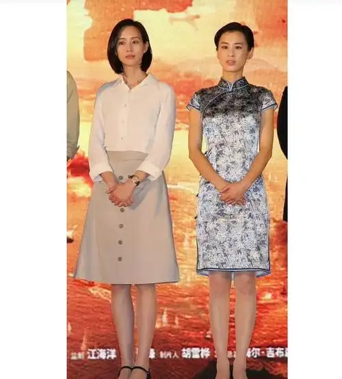 两人身高年龄差不多张钧甯有种清冷感觉第一次感觉黄圣依输了