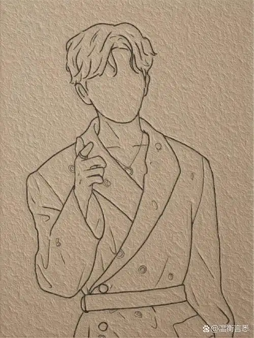 蔡徐坤简笔画教程