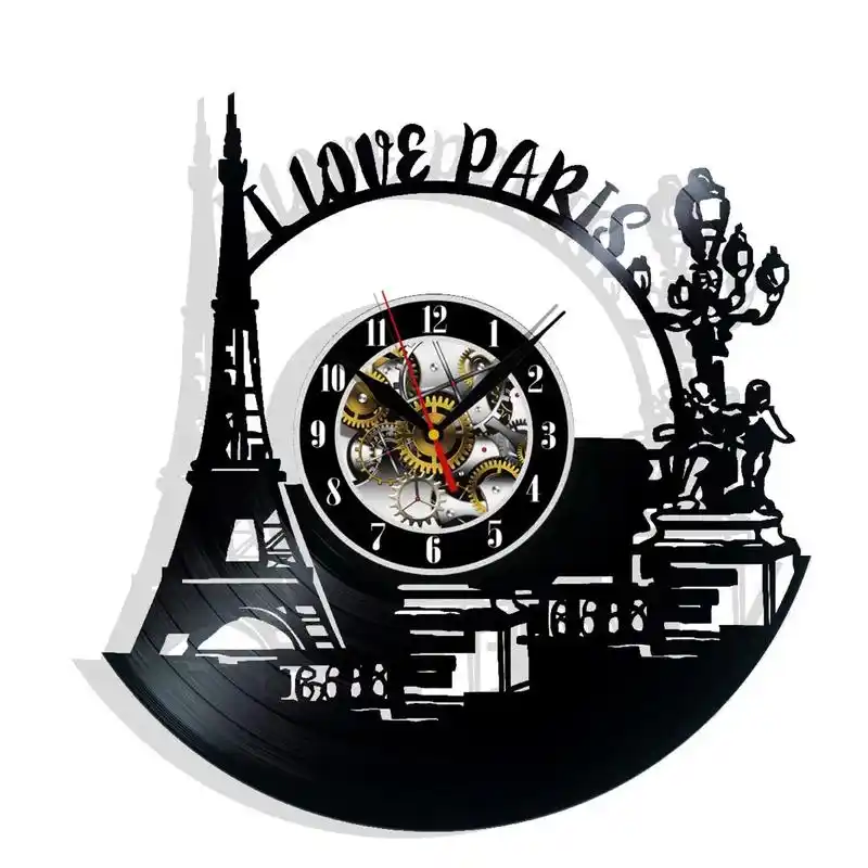 这也太有创意了吧?黑胶唱片挂钟你见过吗?