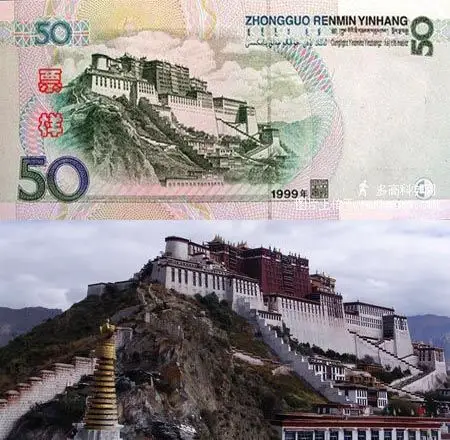 后来请教专家,原来印在人民币上的图案,都是经过素描临摹,加工处理过