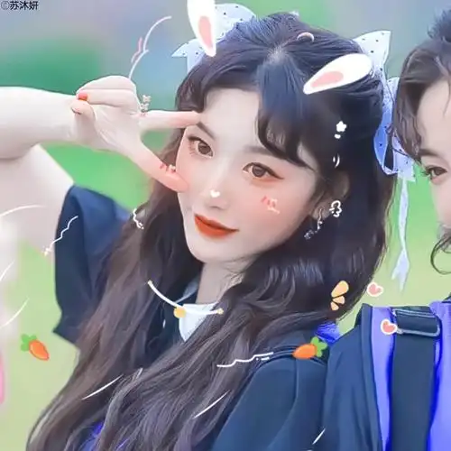 孔雪儿/许佳琪两个美女子好可呐!原截许一年贴纸江时树