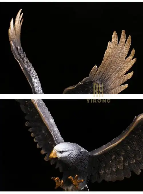 妥淳 大展宏图铜鹰摆件乔迁开业礼品办公室装饰大鹏展翅玄关大型工艺