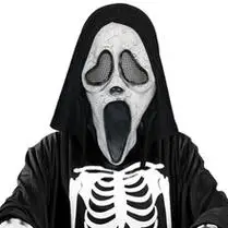 万圣节恐怖面具全脸骷髅头骨战士面罩剧本道具恶魔头套阿努比斯