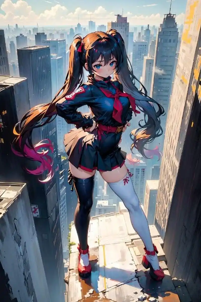 双马尾少女#动漫