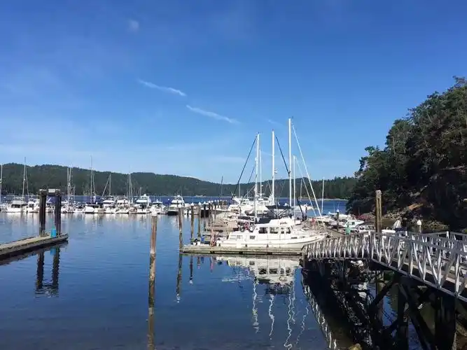 夏日温哥华的海景