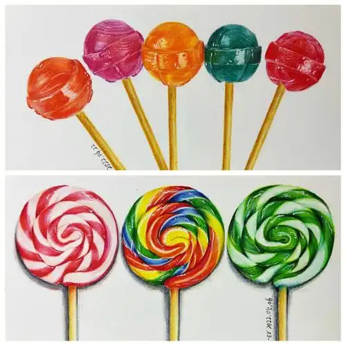 彩铅棒棒糖
