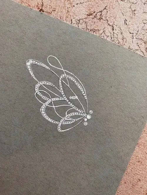 手绘人世间胸针