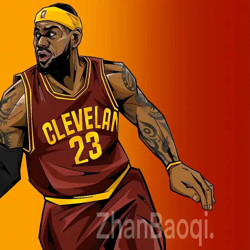 插画 #篮球 #勒布朗詹姆斯 king! - 抖音