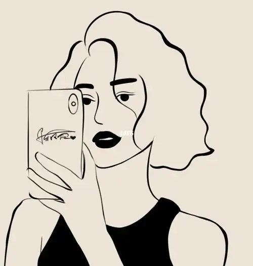 每日一画丨极简线条人物100/6