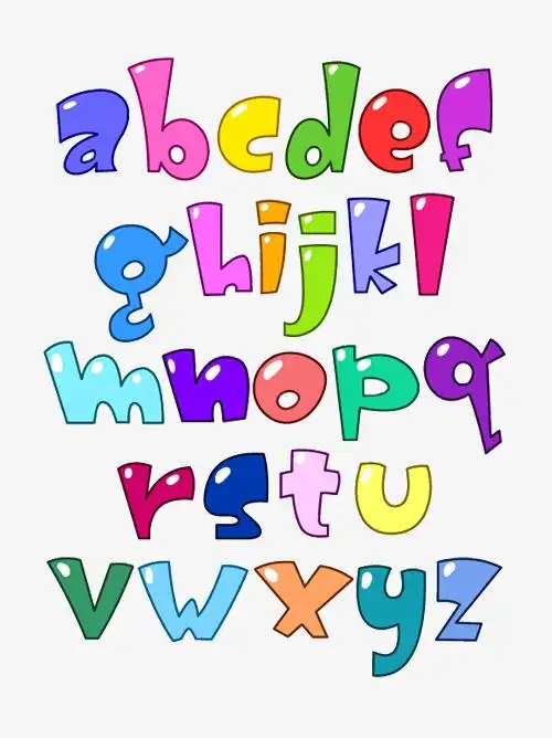 手账英文字母26个手绘卡通可爱动物艺术字