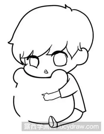 简笔画教程教你画小鲜肉鹿晗