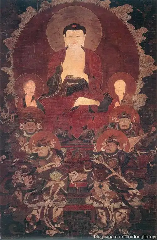 宋明释迦牟尼佛说法图