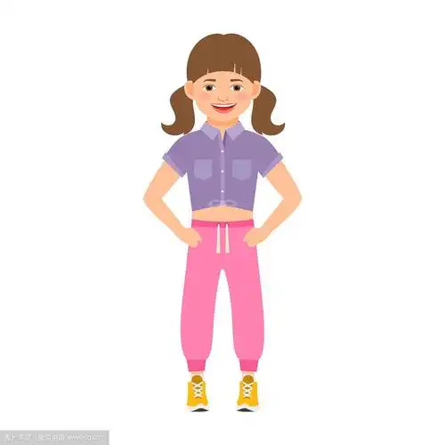 穿粉红裤子的女孩