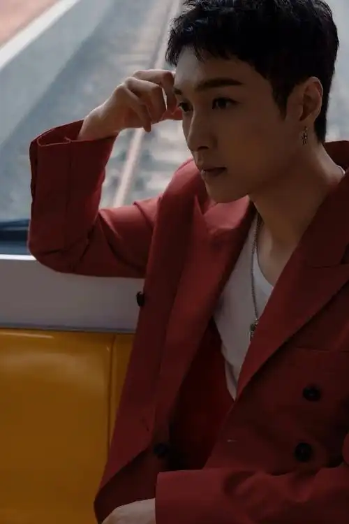 张艺兴红西服造型