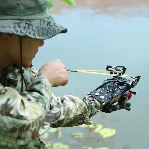 教官弹弓精准弹弓打鱼弹弓射箭射鱼器套装判官弹弓激光户外打野鸡