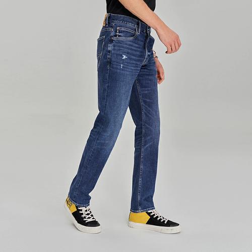 101lee商场同款726标准中腰直脚中蓝色男牛仔裤休闲潮23秋冬新品