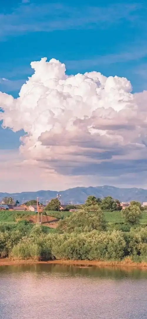 风景壁纸|风景如画似玉,蓝天白云,景色太让人如痴如醉|壁纸|金粉|风景