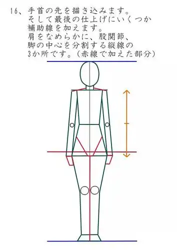 绘画新手向,16步教你画人物的全身!