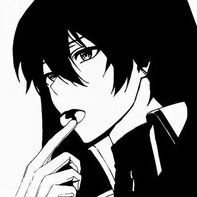 高级不常见的黑白日系动漫男头_男生头像_美头网