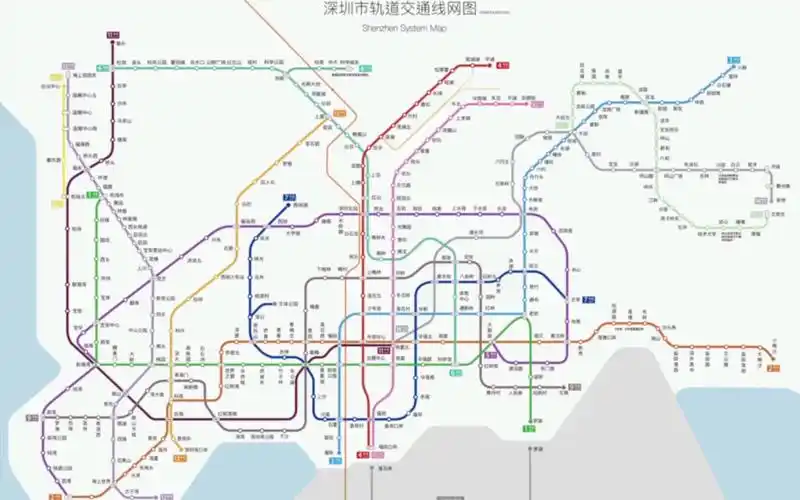 深圳地铁2022年线路图