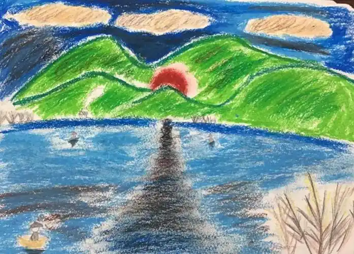 新世纪学校七年级学生"停课不停学"优秀美术作业展——《画家乡的风景