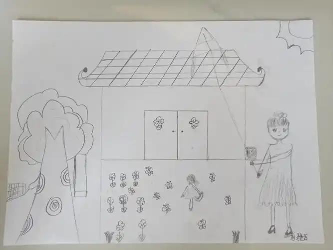 相亲相爱一家人(三)之"房一树—人"绘画(勿评论)