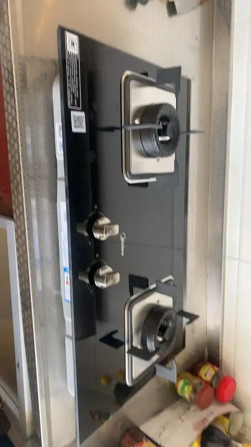 美的(midea)燃气灶jzt-q216b 钢化玻璃燃气灶 大火力一级能效灶具 台